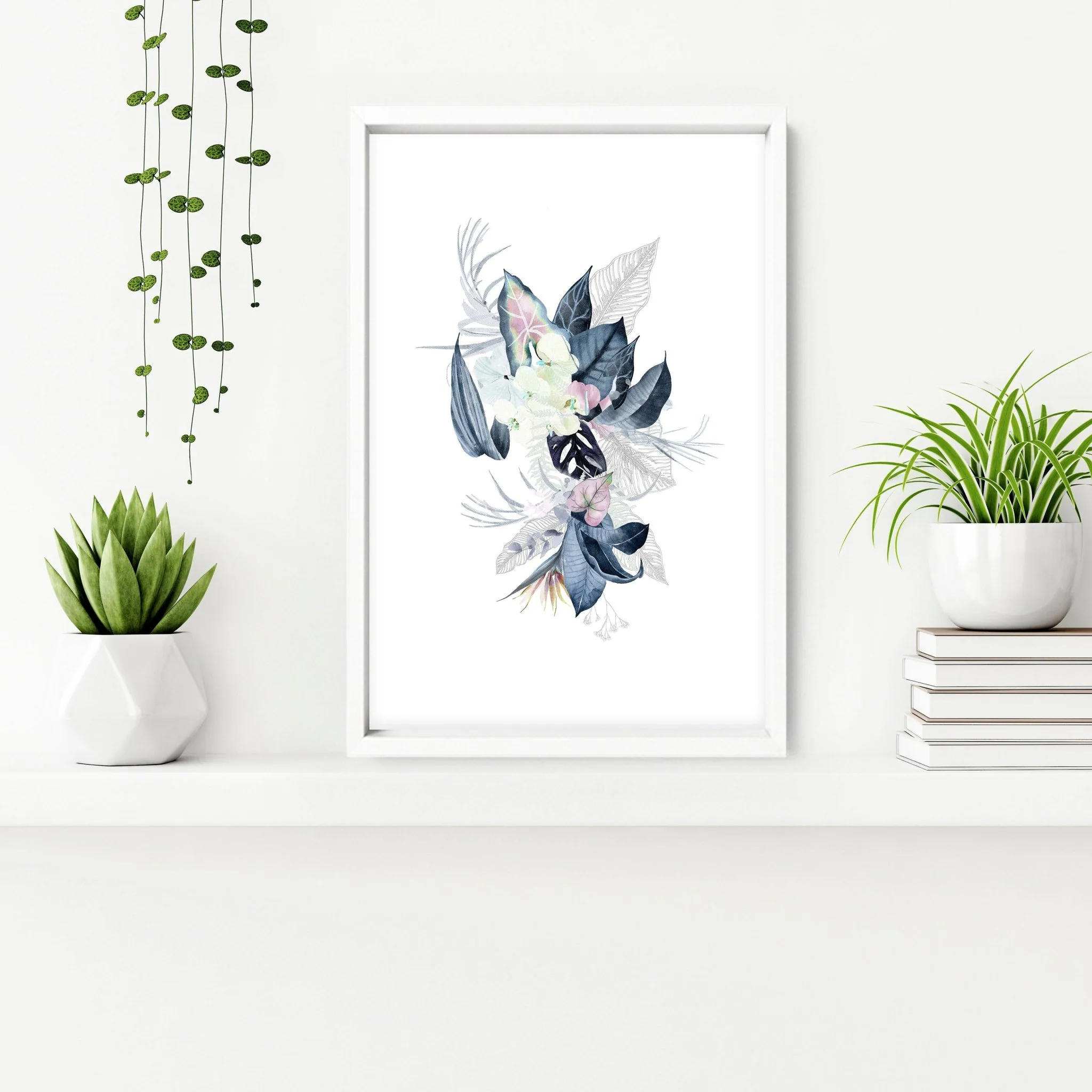 Prints for a bathroom wall | set of 3 Tropical wall art - Image 7