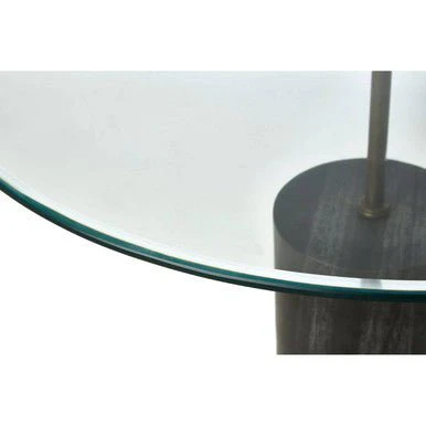 Rany Glass And Black Marble Side Table - Image 9