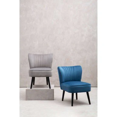 Regents Park Grey Velvet Chair - Image 12