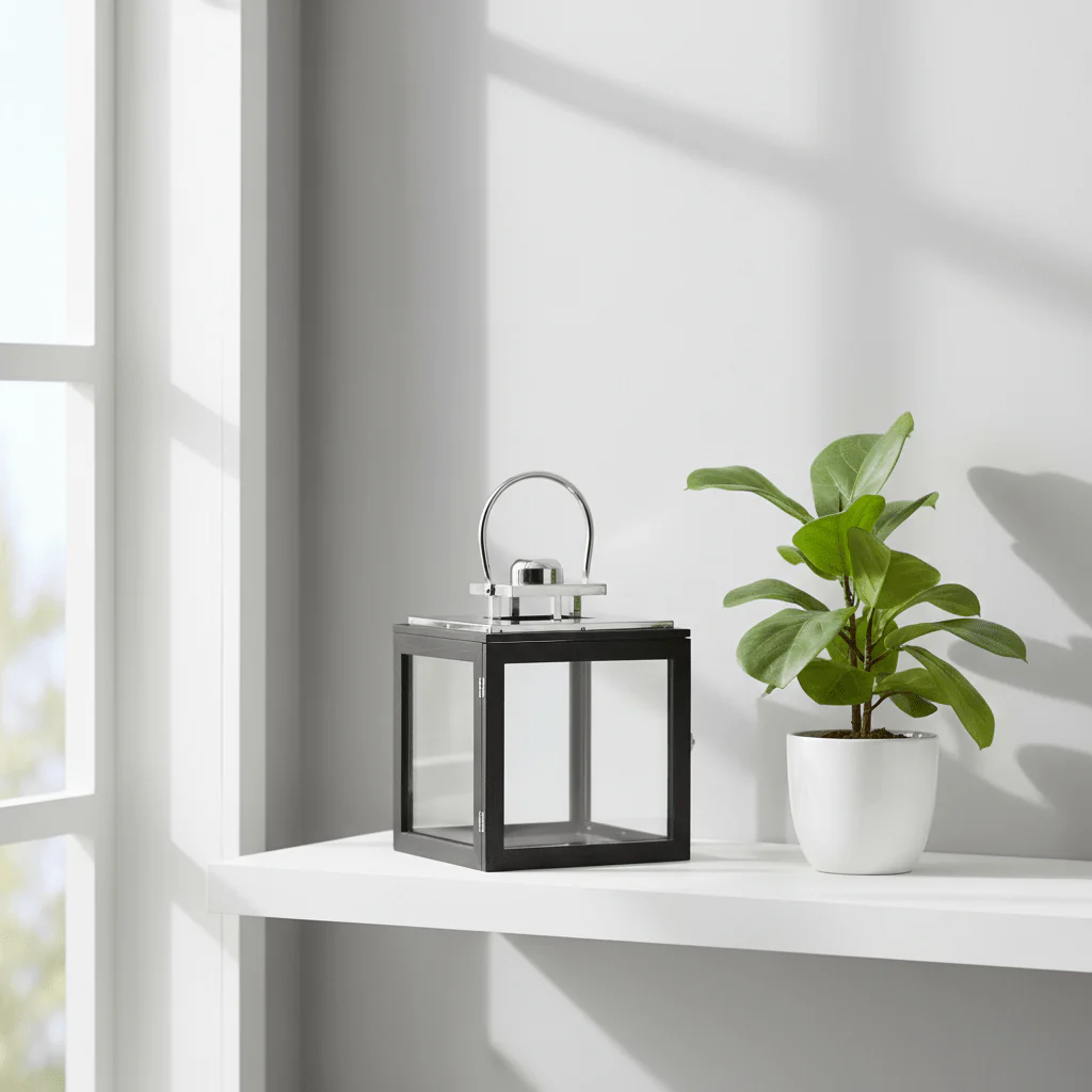 Regents Park Small Stainless Steel Lantern - Image 6