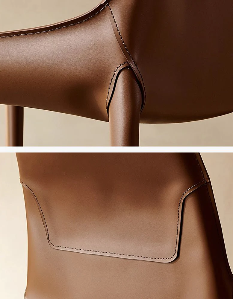 Rinaldi Modern Dining Chair, Real Leather - Image 11