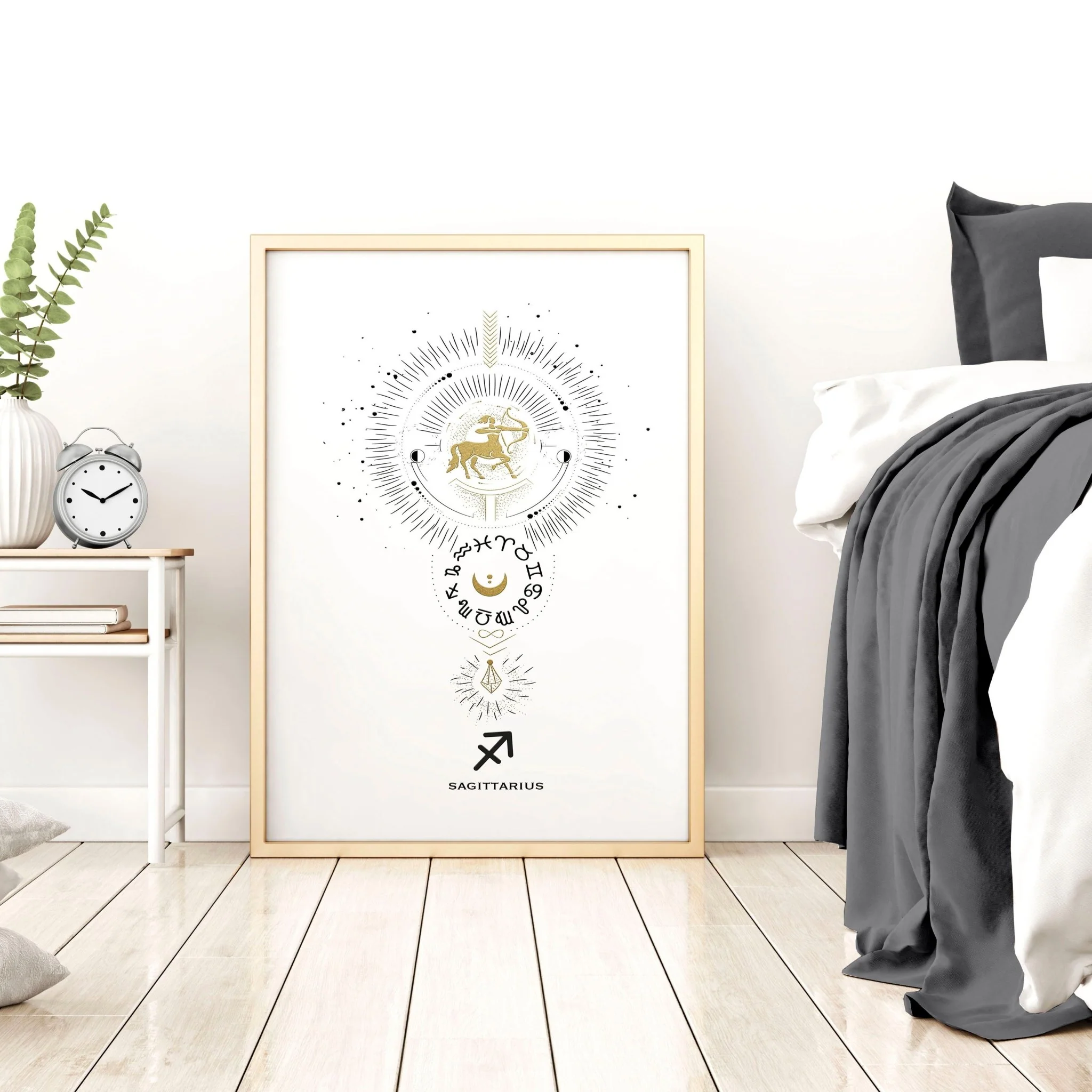 Sagittarius zodiac framed wall art print - Image 3