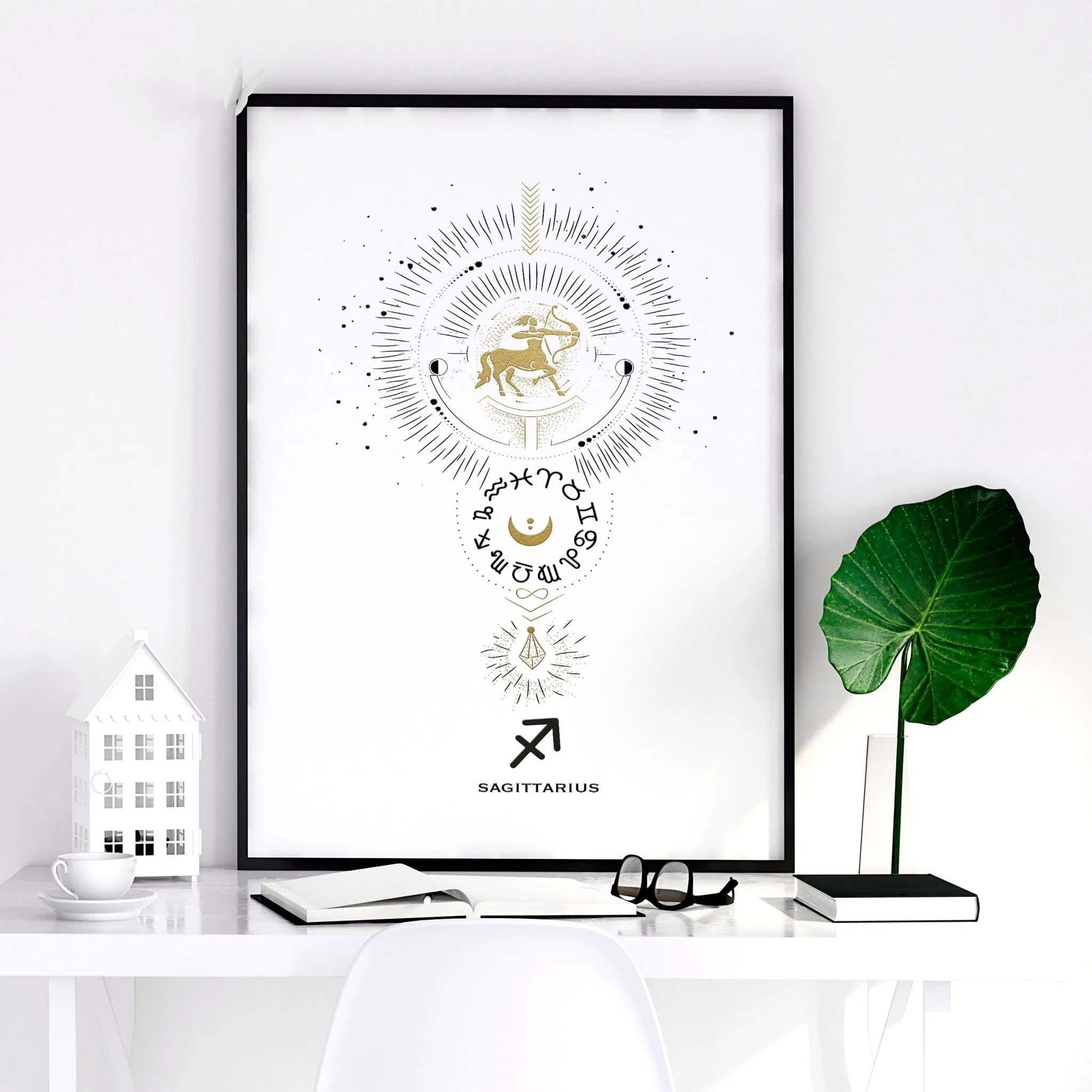Sagittarius zodiac framed wall art print - Image 5