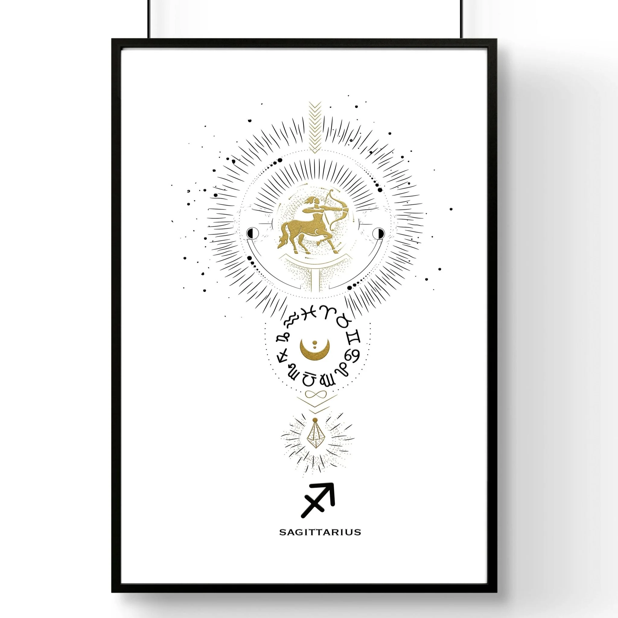 Sagittarius zodiac framed wall art print - Image 7