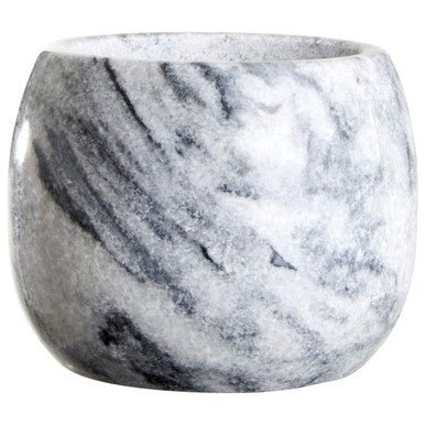 Salerno Grey Marble Clean Sided Mortar And Pestle - Image 5