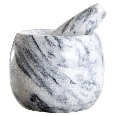 Salerno Grey Marble Clean Sided Mortar And Pestle - Image 7