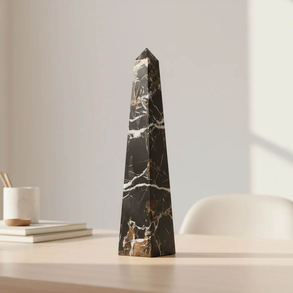 Salmo Large Black Marble Obelisk - Image 6