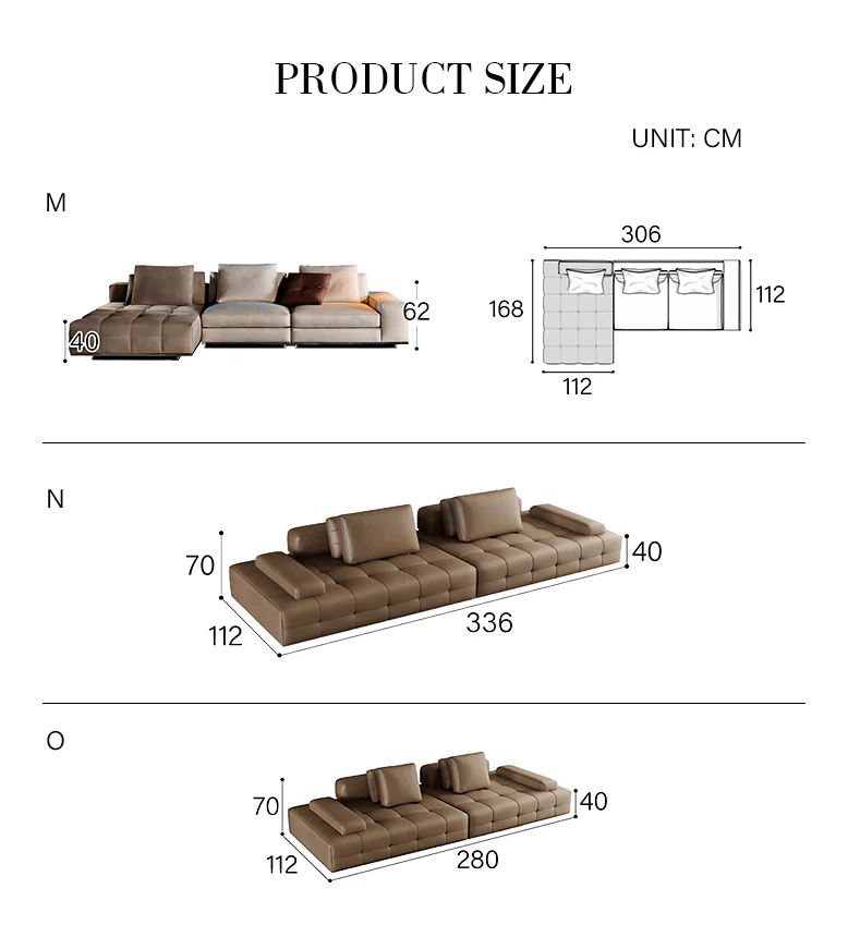Santos L Shape Sofa, Three Seater Sofa, Nappa Real Leather - Image 17