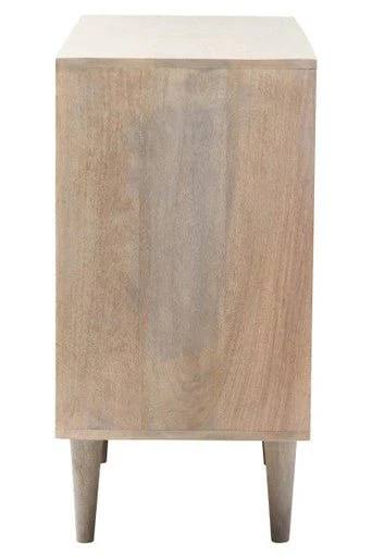 Satna Jute Black and White Design Mango Wood Sideboard - Image 8