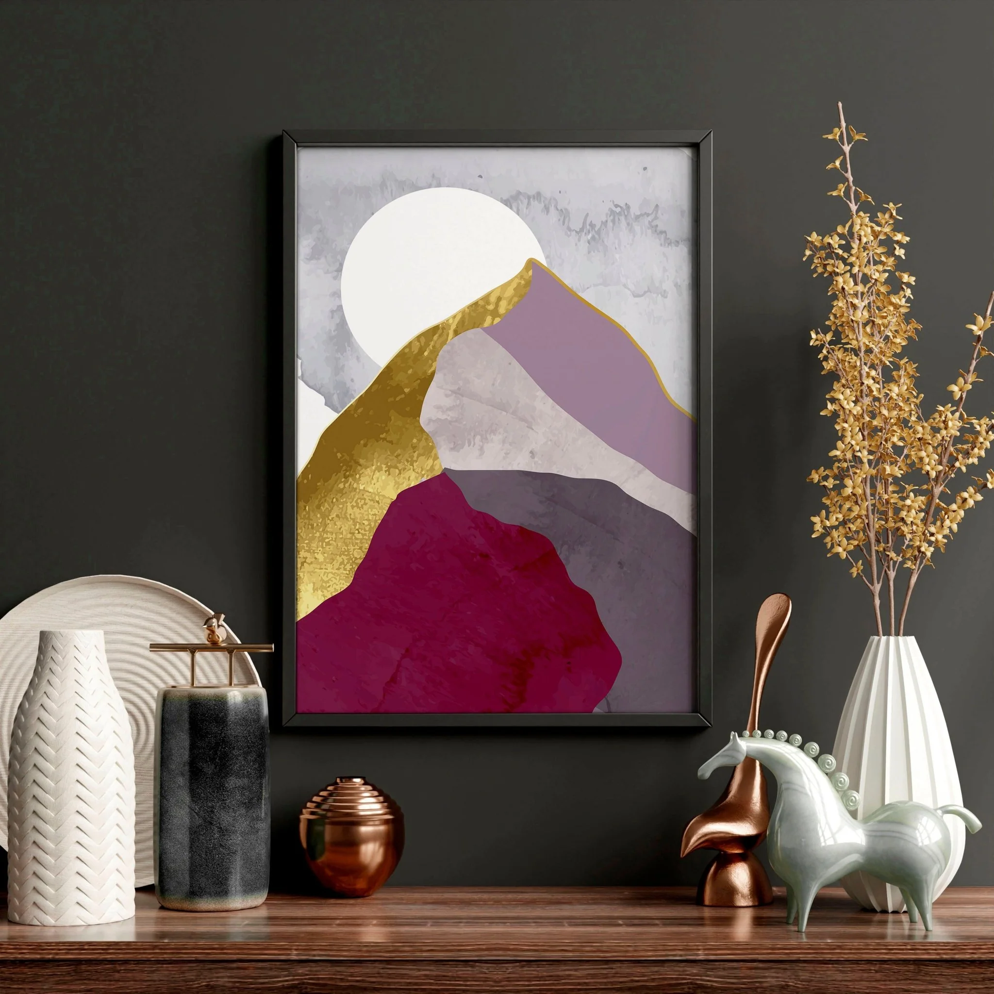Scandi prints for home office | set of 3 framed wall art - Image 4
