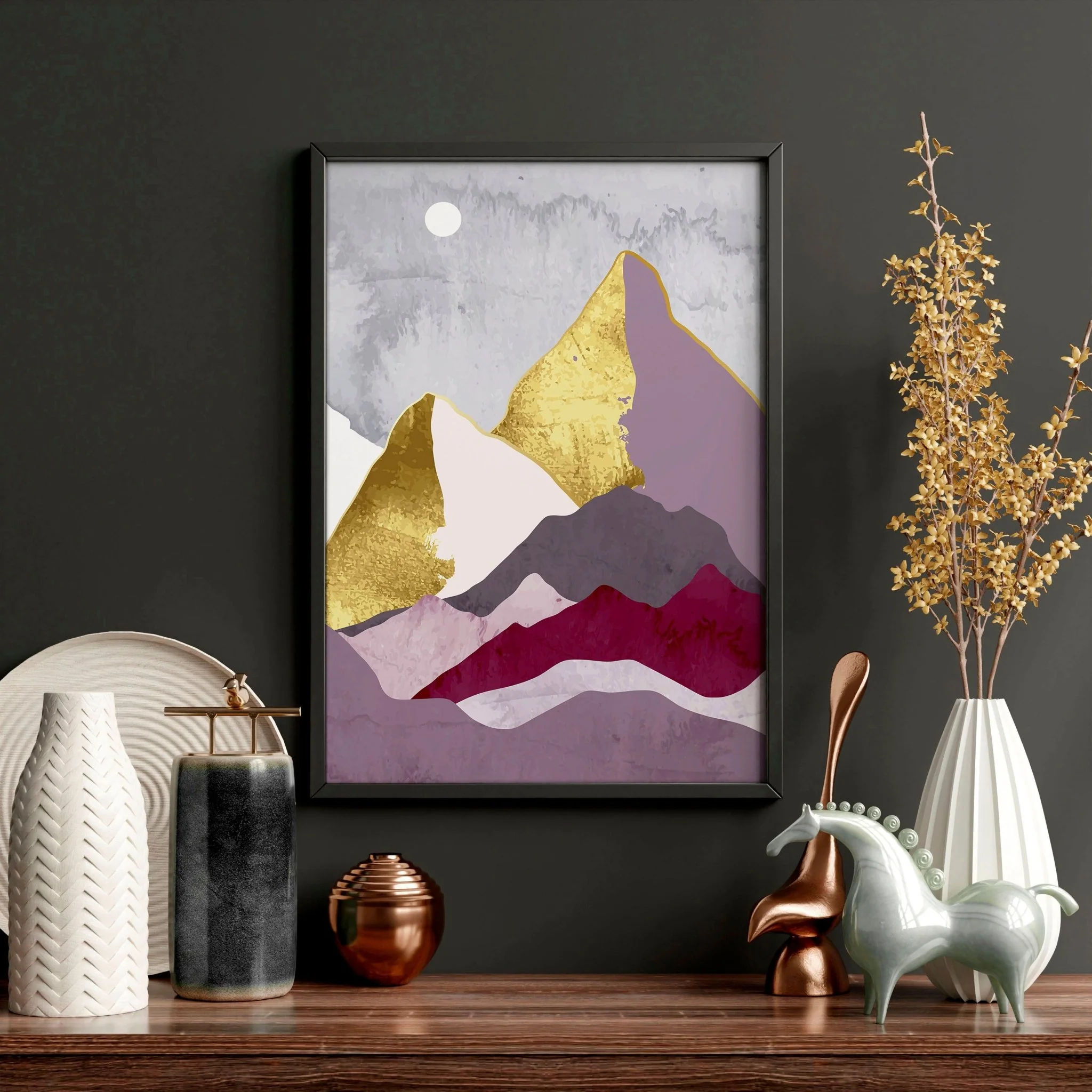 Scandi prints for home office | set of 3 framed wall art - Image 5