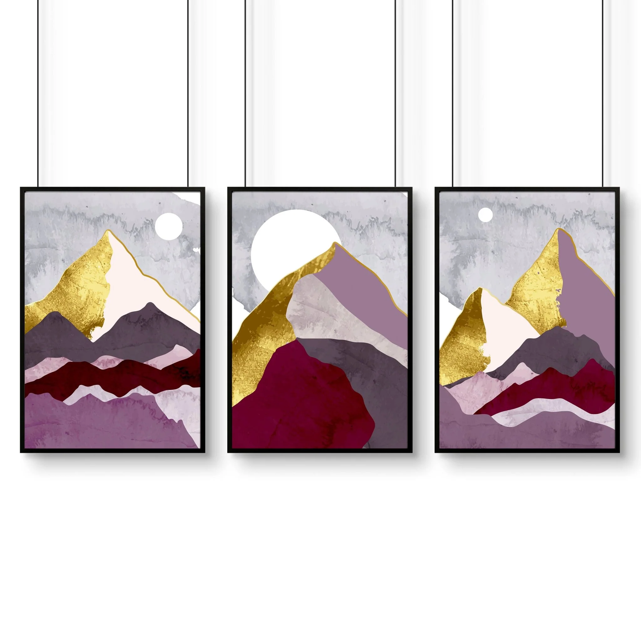 Scandi prints for home office | set of 3 framed wall art - Image 8