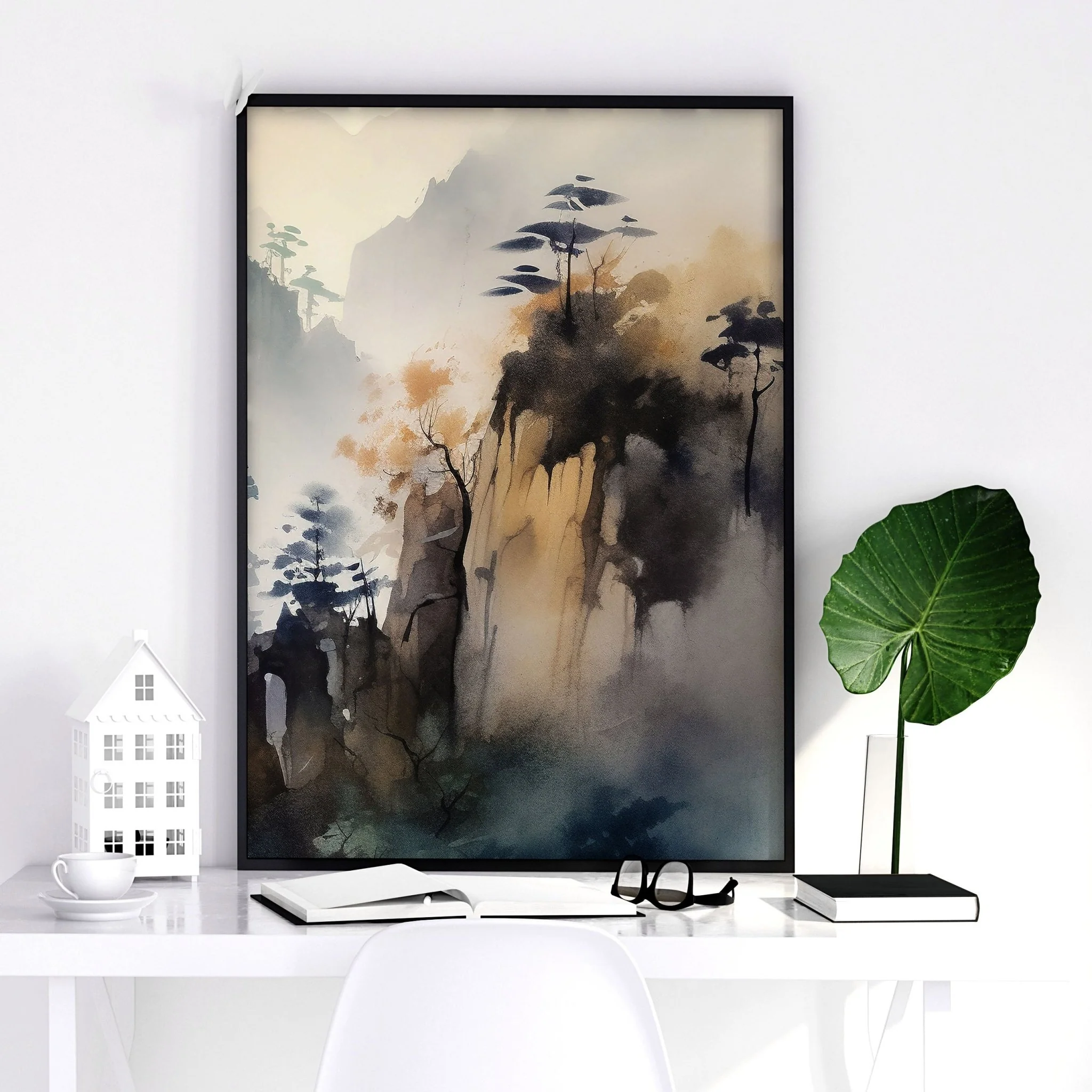 Set of 3 Framed Pictures | Set of 3 Asian Inspired Wall art Prints - Image 14