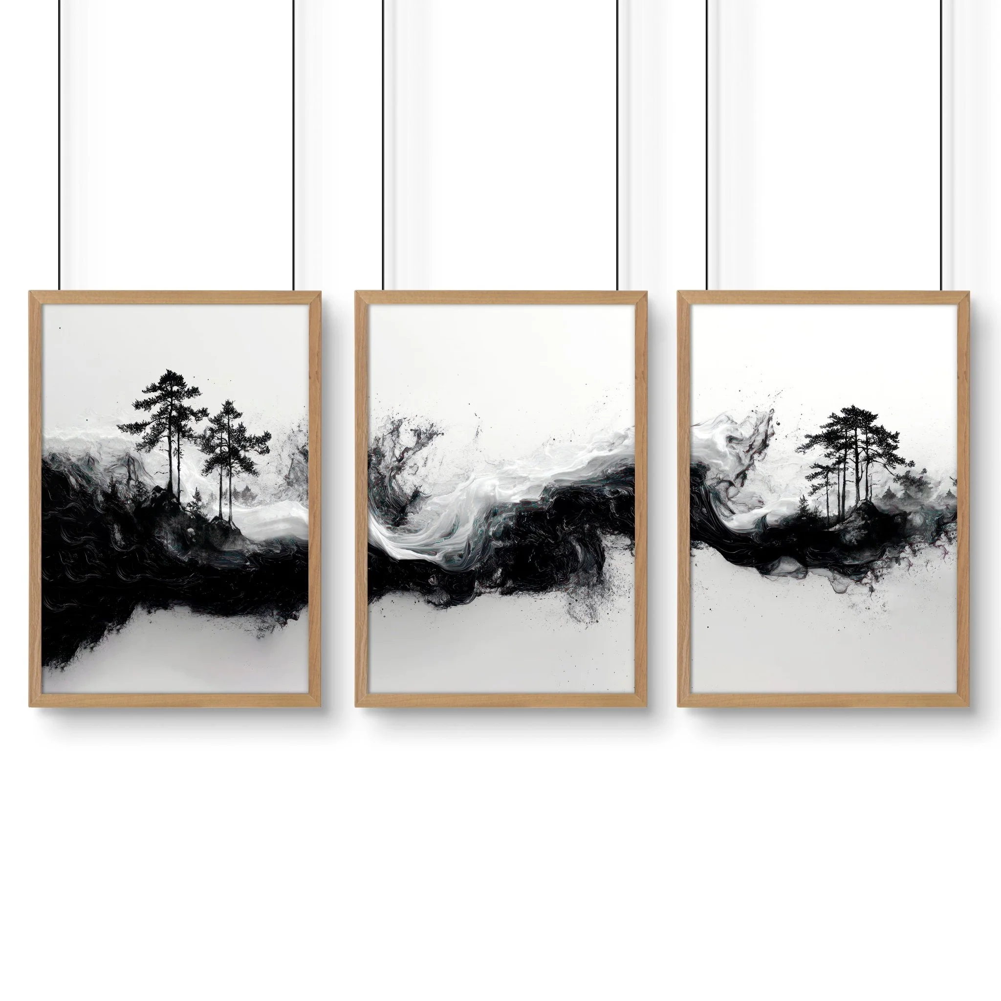 Set of 3 Framed Wall Art | Set of 3 Asian Inspired Wall art Prints - Image 15