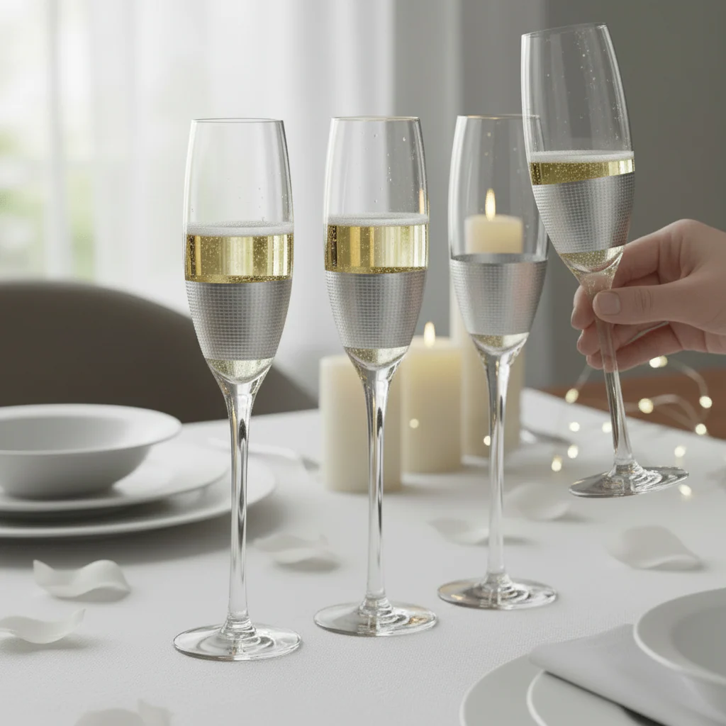 Set Of Four Apollo Champagne Glasses - Image 4