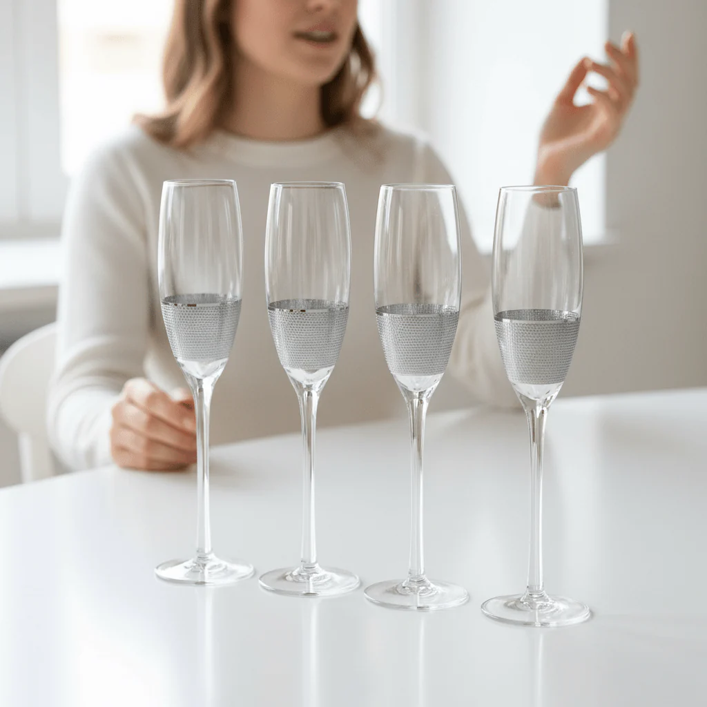 Set Of Four Apollo Champagne Glasses - Image 9