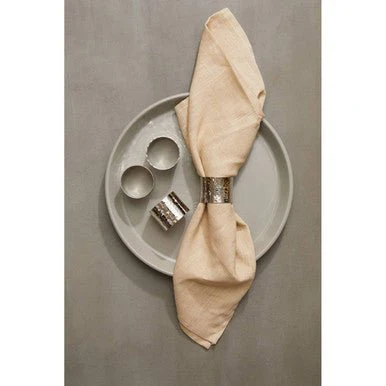 Set of Four Silver Finish Napkin Rings - Image 6
