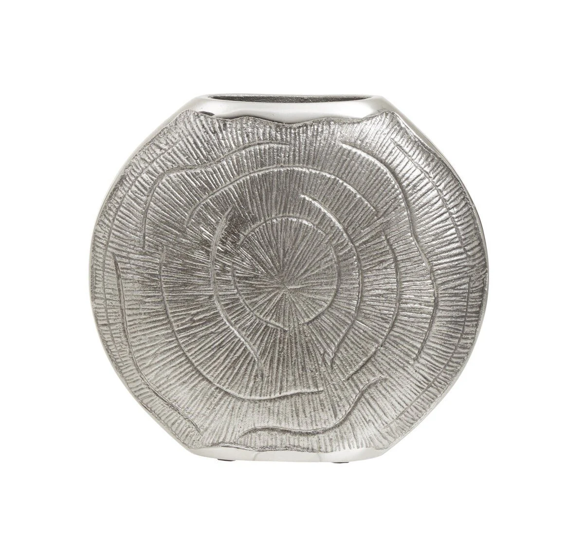 Silva Small Oak Effect Silver Finish Vase - Image 5
