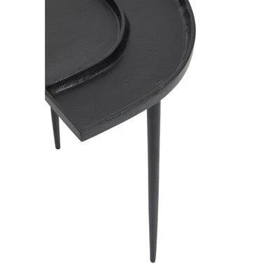 Simbolo Black Nickel Top Side Table - Image 9