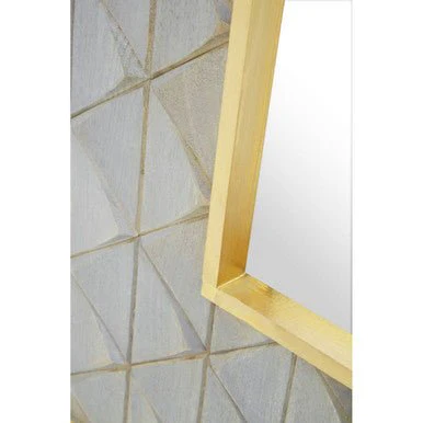 Siro Mango Wood Square Wall Mirror - Image 12