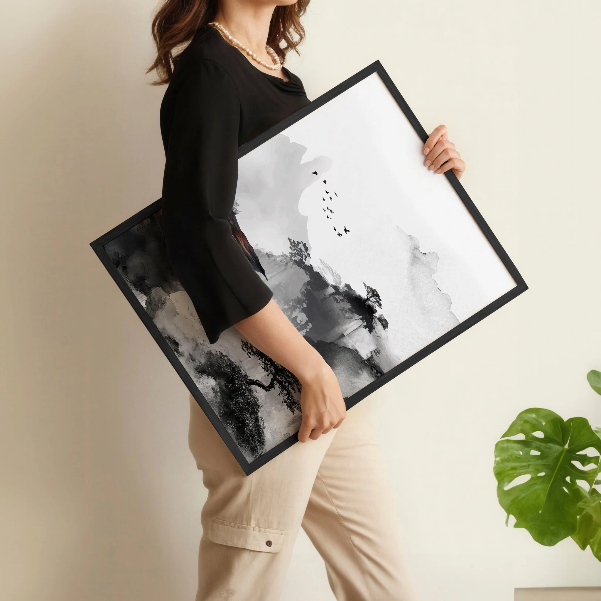 Small Framed Pictures | Set of 3 Asian Inspired Wall art Prints - Image 10