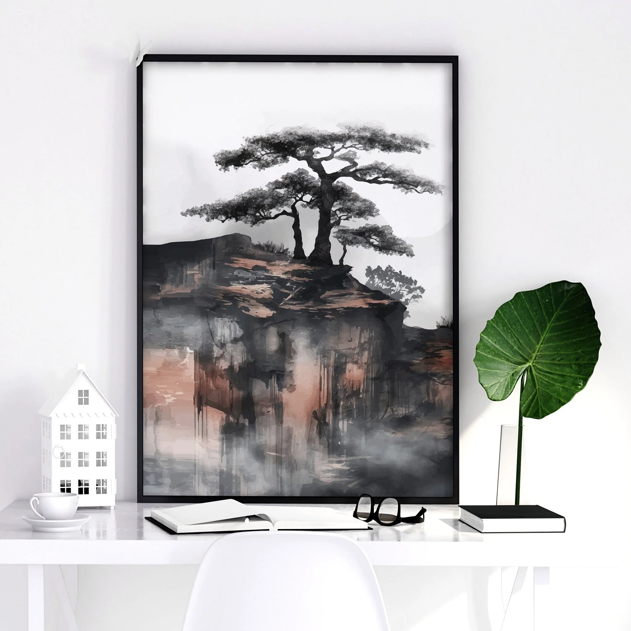 Small Framed Pictures | Set of 3 Asian Inspired Wall art Prints - Image 12
