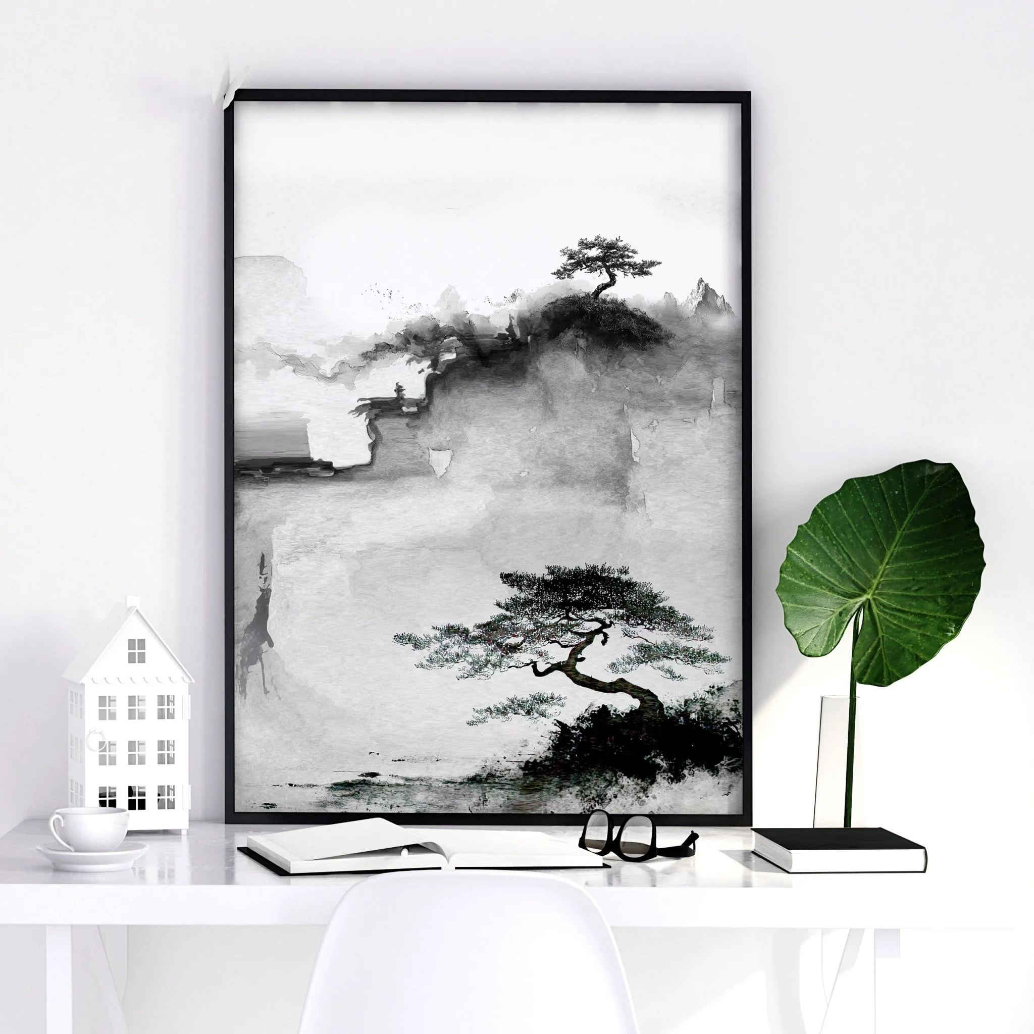 Small Framed Pictures | Set of 3 Asian Inspired Wall art Prints - Image 14