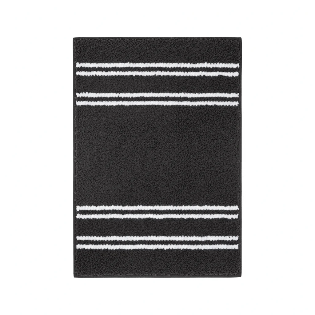 Soak Small Charcoal Grey Bath Mat - Image 2