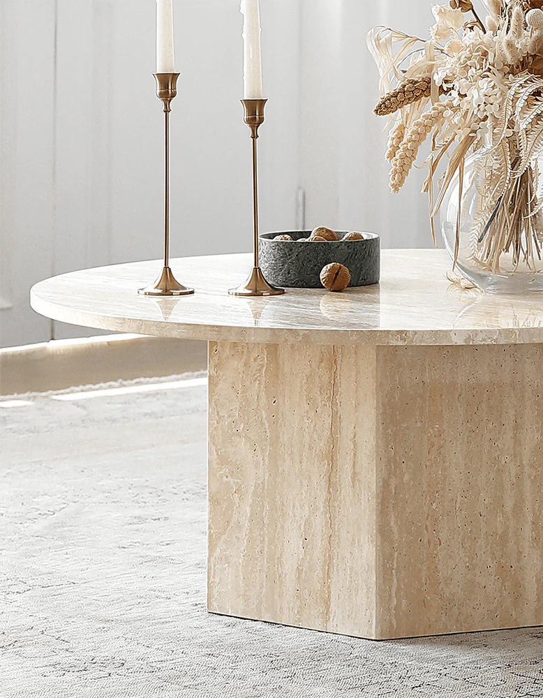 Solveig Marble Round Coffee Table - Image 10