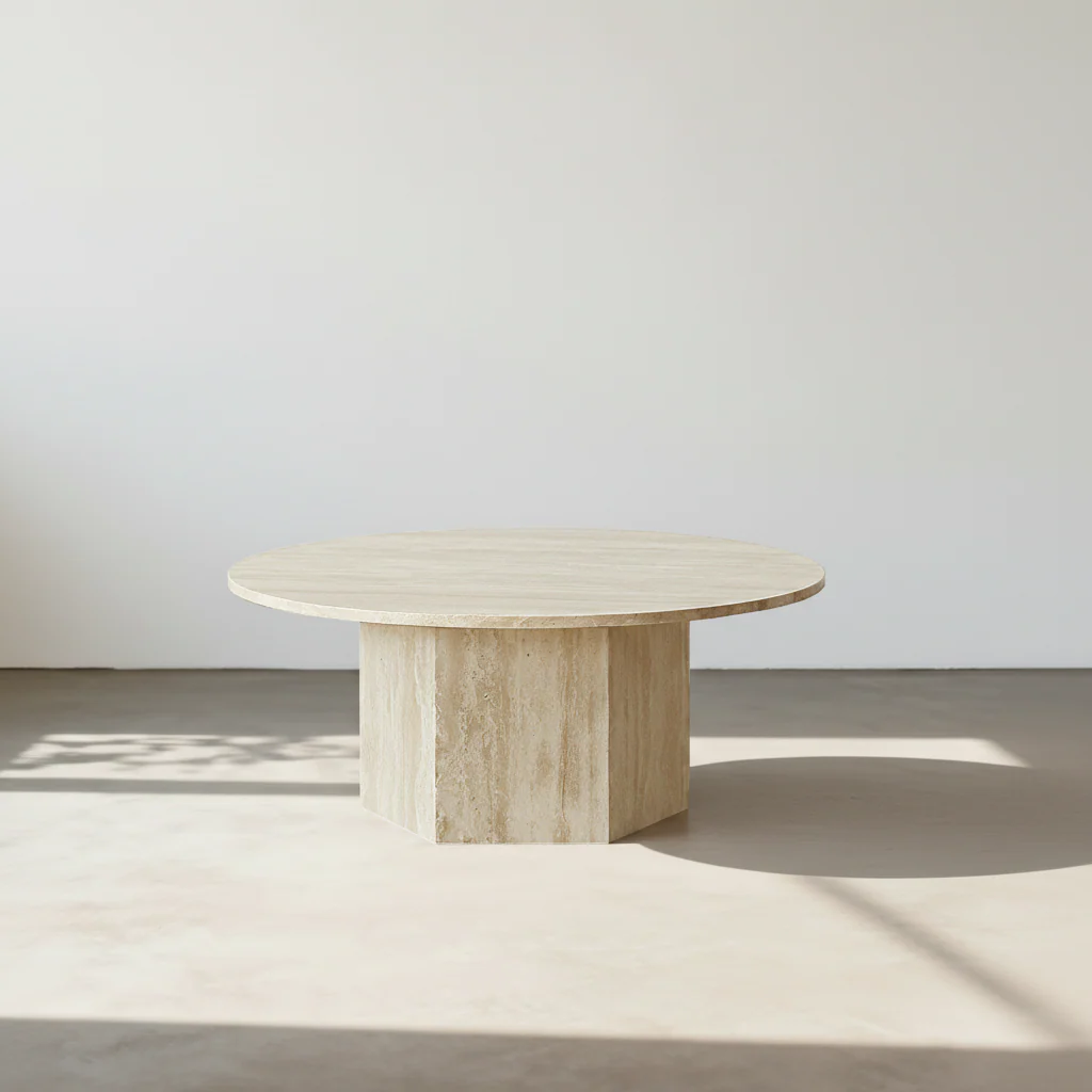 Solveig Marble Round Coffee Table - Image 3
