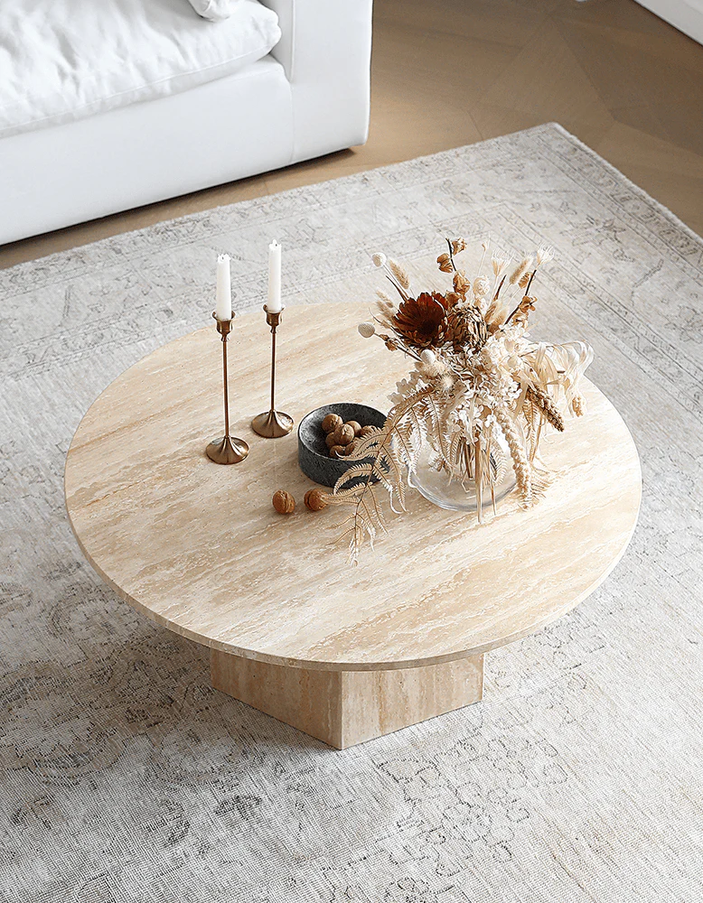 Solveig Marble Round Coffee Table - Image 9