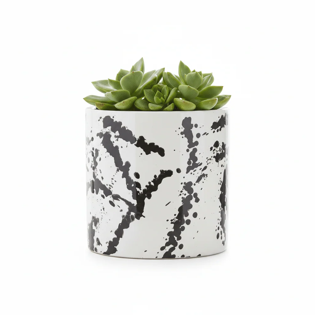 Sorrell Black And White Small Planter