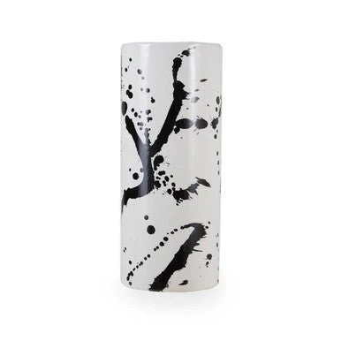 Sorrell Small Black And White Ceramic Vase - Image 10