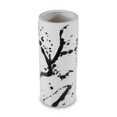 Sorrell Small Black And White Ceramic Vase - Image 5