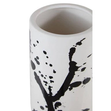 Sorrell Small Black And White Ceramic Vase - Image 6