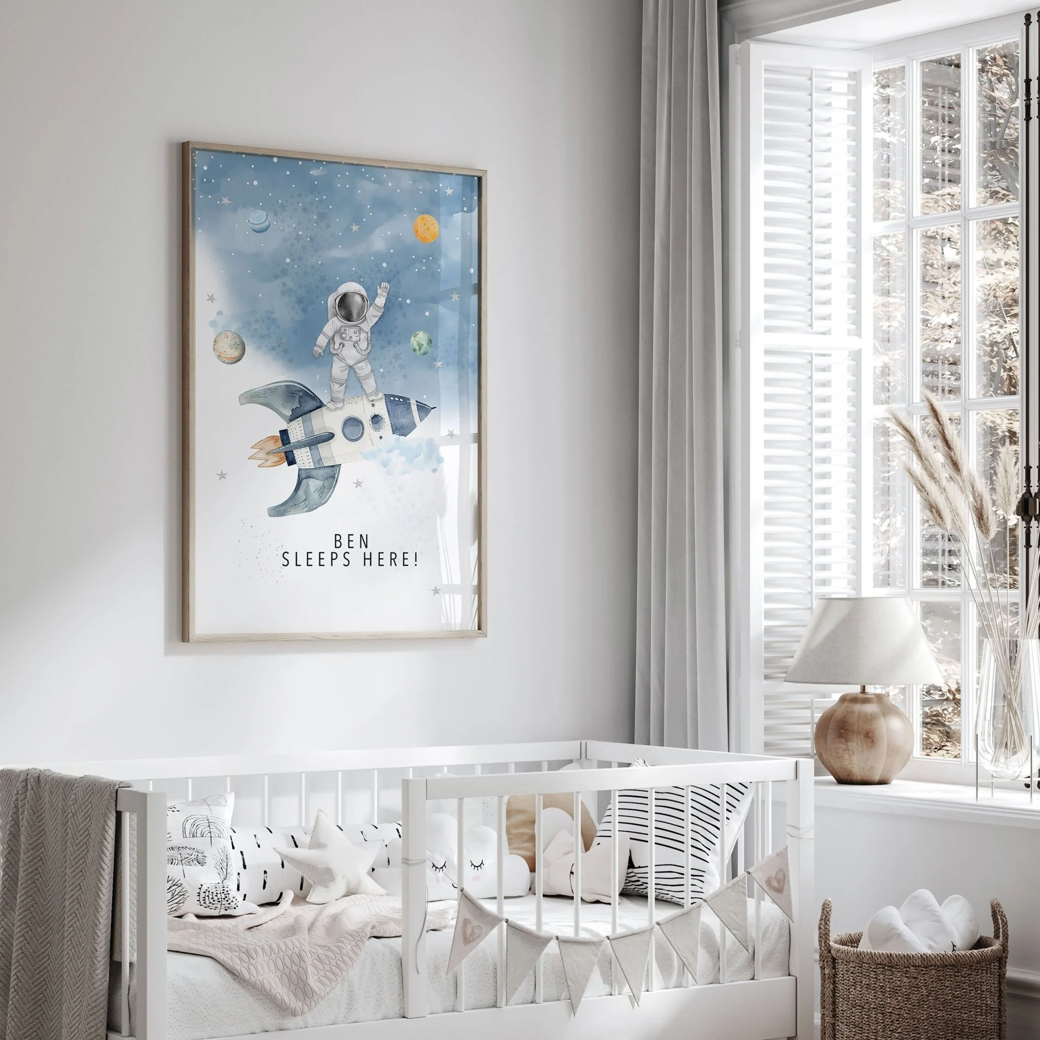 Space Nursery | Set of 3 wall art prints - Image 4