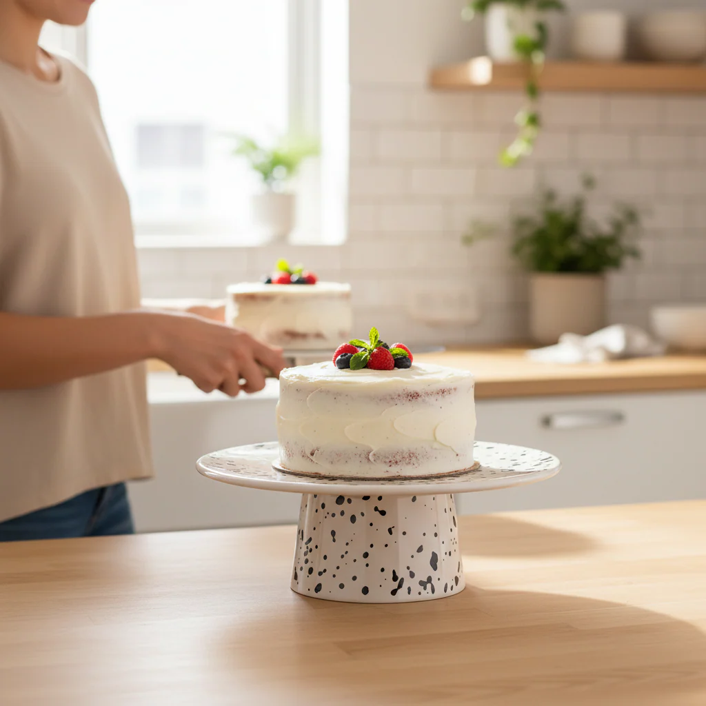 Speckled Cake Stand - Image 4