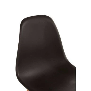 Stockholm Black Chair With Beech Wood Legs - Image 10