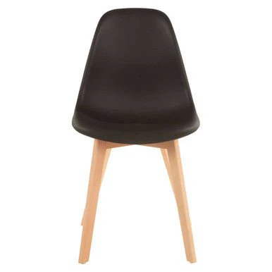 Stockholm Black Chair With Beech Wood Legs - Image 5