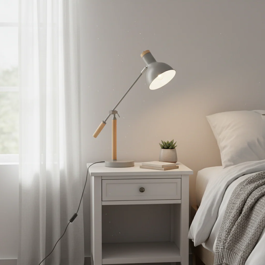 Stockholm Matte Grey Table Lamp - Image 3