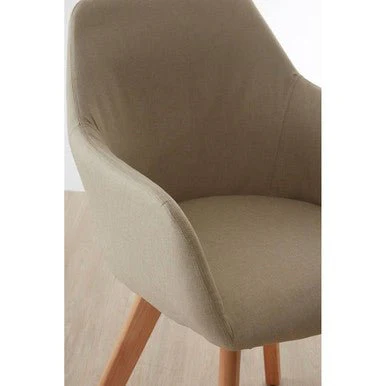 Stockholm Stone Fabric Dining Chair - Image 11