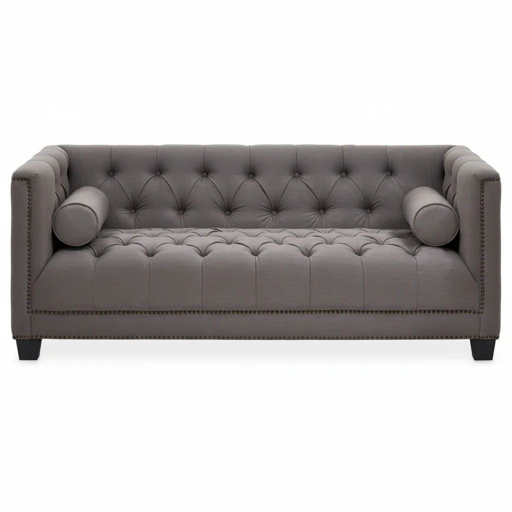 Surina 2 Seat Grey Fabric Sofa
