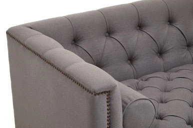 Surina 2 Seat Grey Fabric Sofa - Image 10