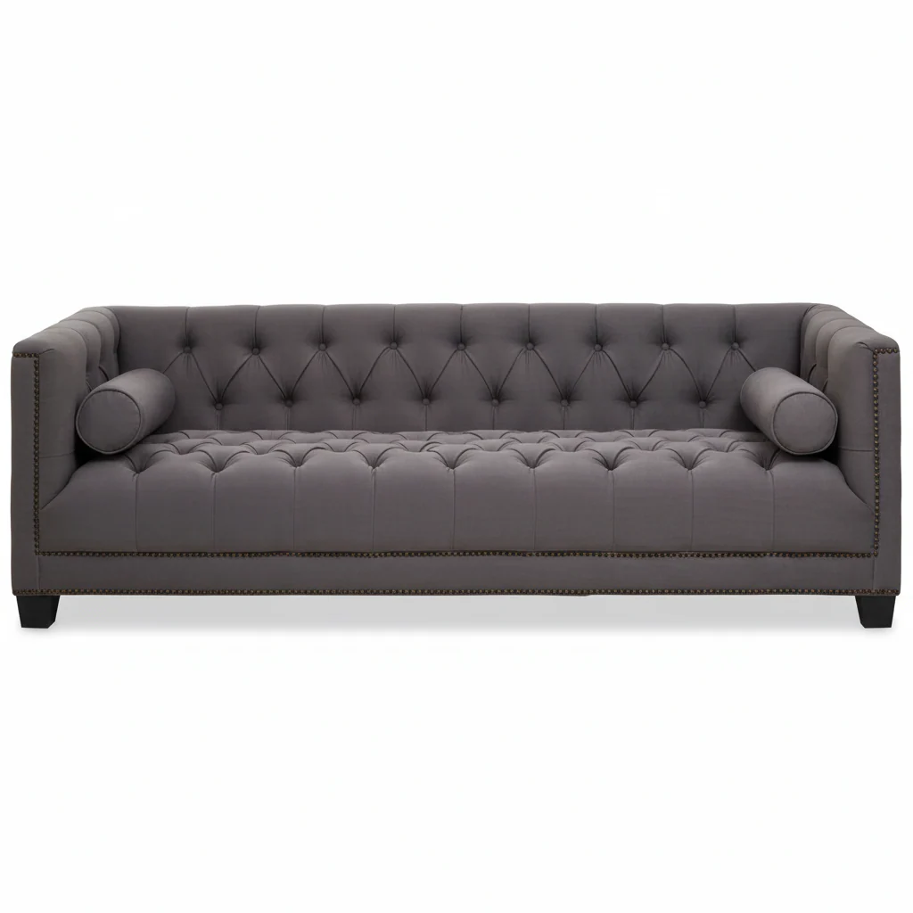 Surina 3 Seat Grey Fabric Sofa
