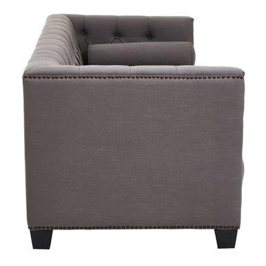 Surina 3 Seat Grey Fabric Sofa - Image 8