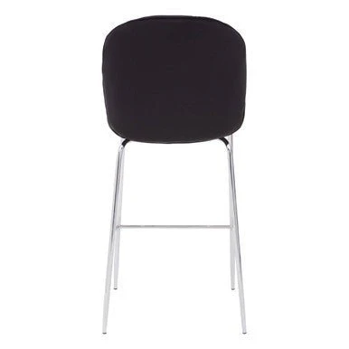 Tamzin Black Velvet Chrome Finish Bar Chair - Image 8