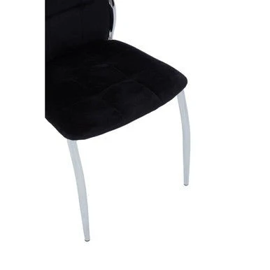 Tamzin Black Velvet High Back Dining Chair - Image 11