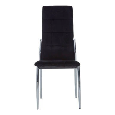 Tamzin Black Velvet High Back Dining Chair - Image 5