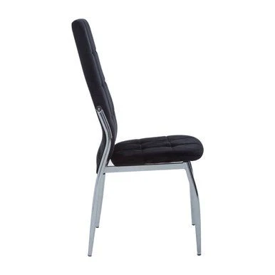 Tamzin Black Velvet High Back Dining Chair - Image 7