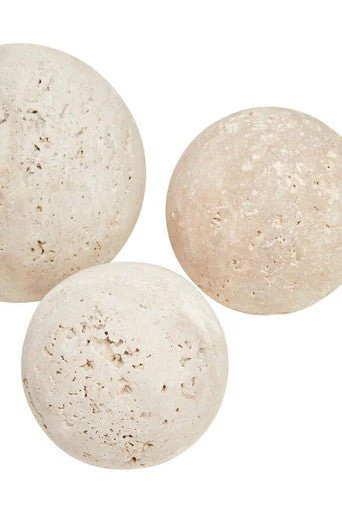 Tibor Travertine Set of 3 Deco Balls - Image 12
